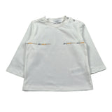 Jeckerson Shirt Girocollo tinta unita con Logo Bianco per Bambino JN4337J BIANCO JECKERSON 
