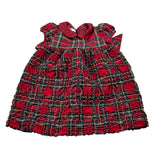 Jesurum Abito Mezza Manica Fantasia Scozzese Rosso per Bambina AMETTISTAJ ROSSO JESURUM 