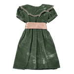 Jesurum Abito Mezza Manica tinta unita In Ciniglia Verde per Bambina ELETTRAJ VERDE JESURUM 