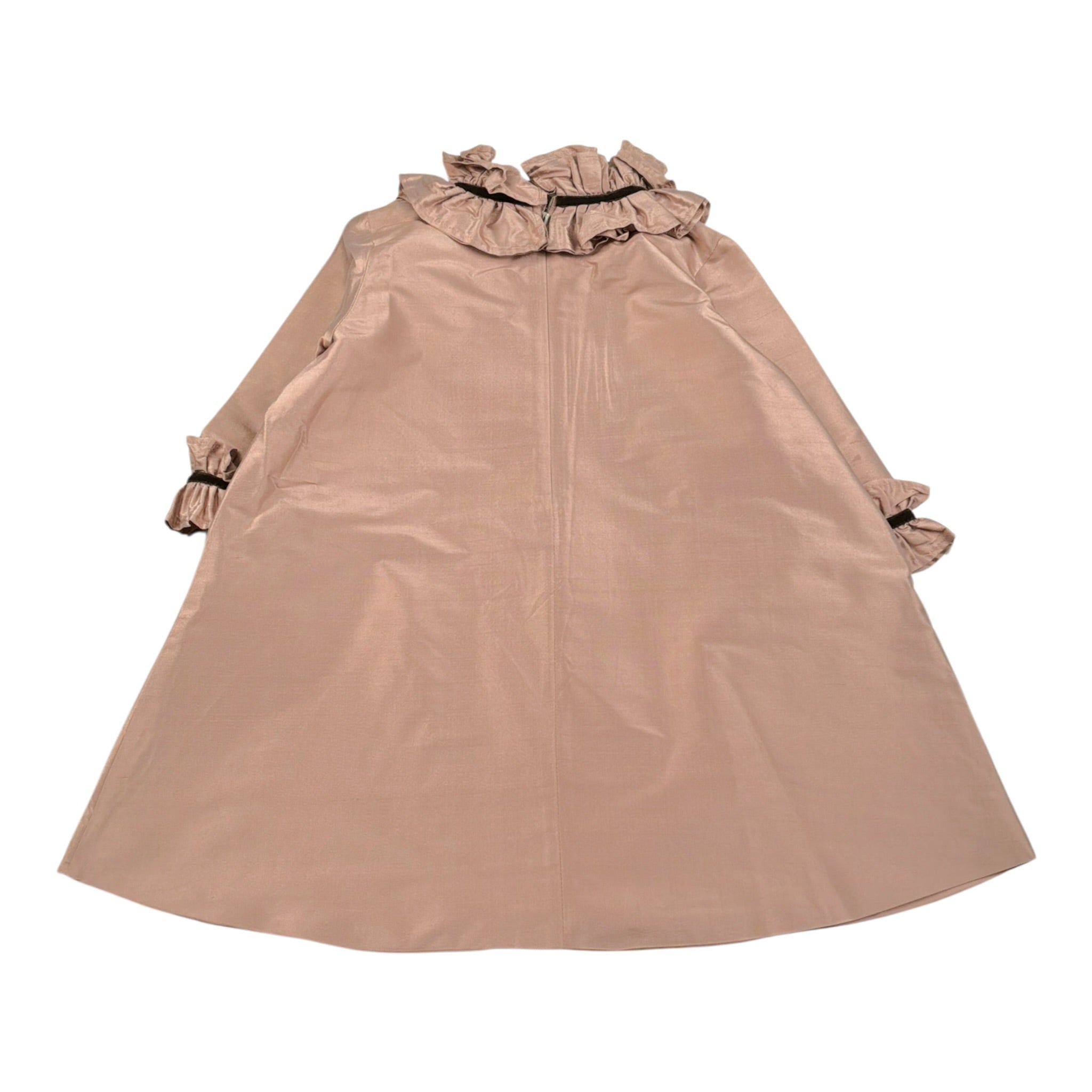 Jesvrvm Abito tinta unita con Rouches Beige per Bambina CASSIOPEA BEIGE JESVRVM 