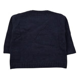 J.O. Milano Maglia Girocollo tinta unita con Ricami Blu per Neonato 563A3 BLU J.O. MILANO 
