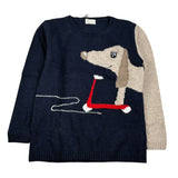 J.O. Milano Maglia Girocollo tinta unita con Stampa Blu per Bambino 563F3 BLU J.O. MILANO 
