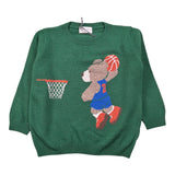 J.O. Milano Maglia tinta unita con Stampa Verde per Bambino 563I2 VERDE J.O. MILANO 