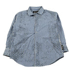 Just Cavalli Camicia Manica Lunga Fantasia A Righe Blu per Bambino JBA26136CA BLU JUST CAVALLI 