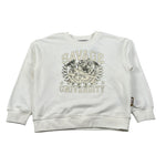 Just Cavalli Felpa Chiusa Girocollo tinta unita con Stampa Panna per Bambino JGA260 PANNA JUST CAVALLI 