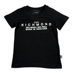 John Richmond T-Shirt tinta unita con Stampa Nero per Bambino RBA24043TS NERO JOHN RICHMOND 
