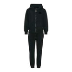 John Richmond Completo 2Pz Felpa-Pantalone tinta unita Nero per Bambina RBA25001CFJ NERO JOHN RICHMOND 