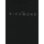 John Richmond T-Shirt Girocollo tinta unita con Logo Nero per Bambino RBA25009TSX NERO JOHN RICHMOND 
