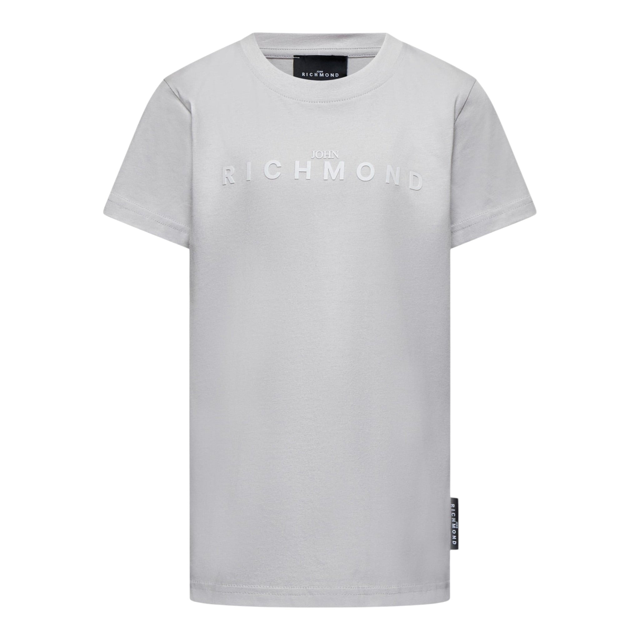 John Richmond T-Shirt Girocollo tinta unita con Logo Grigio per Neonato RBA25009TSXXXN GRIGIO JOHN RICHMOND 
