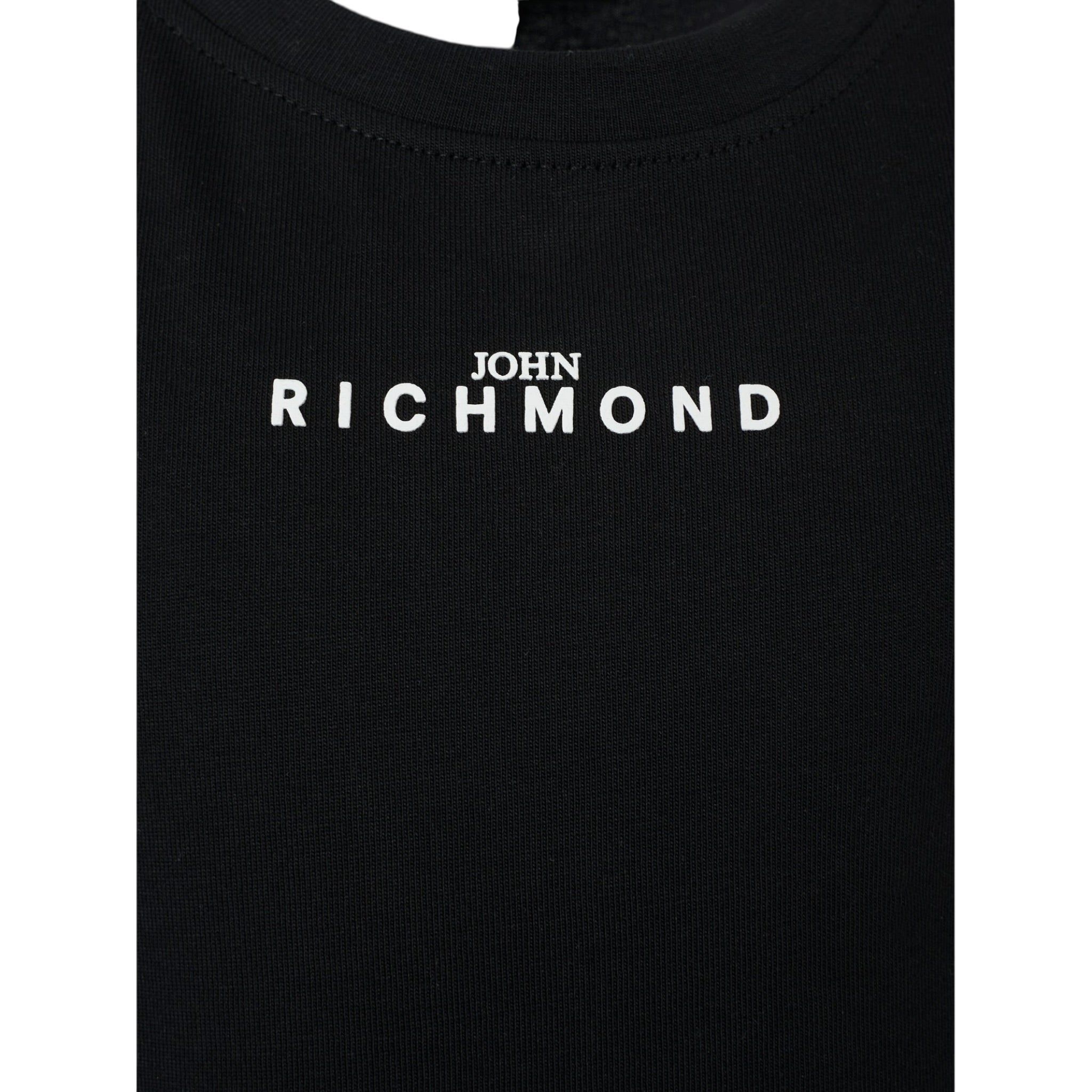 John Richmond T-Shirt tinta unita con Stampa Nero per Bambino RBA25010TS NERO JOHN RICHMOND 
