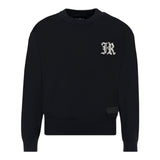 John Richmond Maglia tinta unita con Logo Nero per Bambino RBA25011MA NERO JOHN RICHMOND 