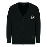 John Richmond Cardigan tinta unita con Ricami Nero per Bambino RBA25012CD NERO JOHN RICHMOND 