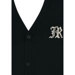 John Richmond Cardigan tinta unita con Ricami Nero per Bambino RBA25012CD NERO JOHN RICHMOND 
