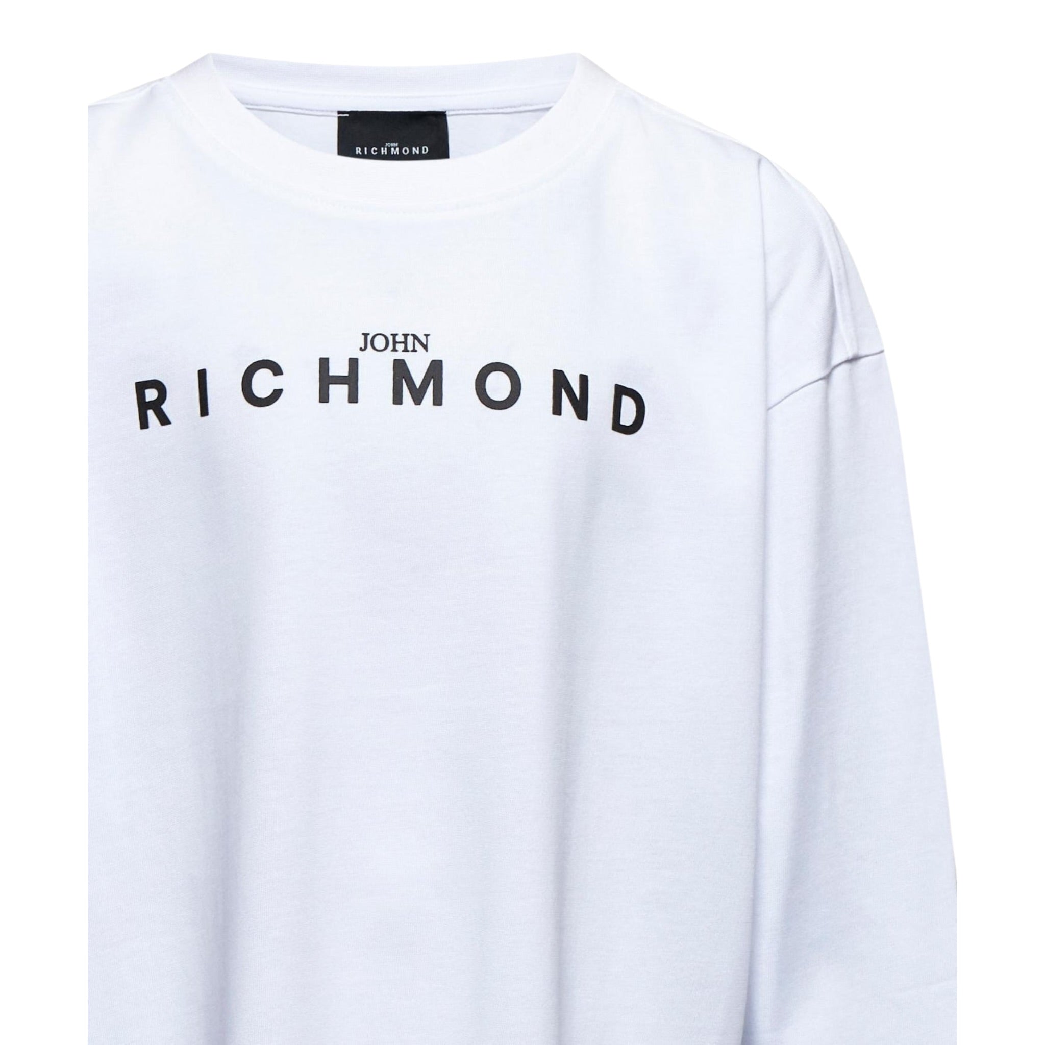 John Richmond Shirt tinta unita con Stampa Bianco per Bambino RBA25016TS BIANCO JOHN RICHMOND 