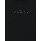 John Richmond Shirt tinta unita con Stampa Nero per Bambino RBA25016TSX NERO JOHN RICHMOND 