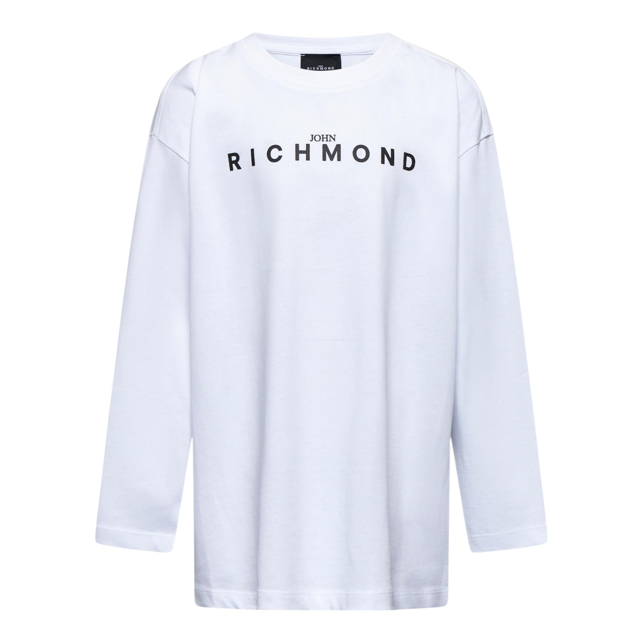 John Richmond Shirt tinta unita con Stampa Bianco per Bambino RBA25016TSXX BIANCO JOHN RICHMOND 