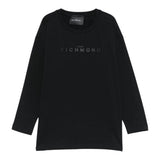 John Richmond Shirt tinta unita con Stampa Nero per Bambino RBA25016TSXXX NERO JOHN RICHMOND 