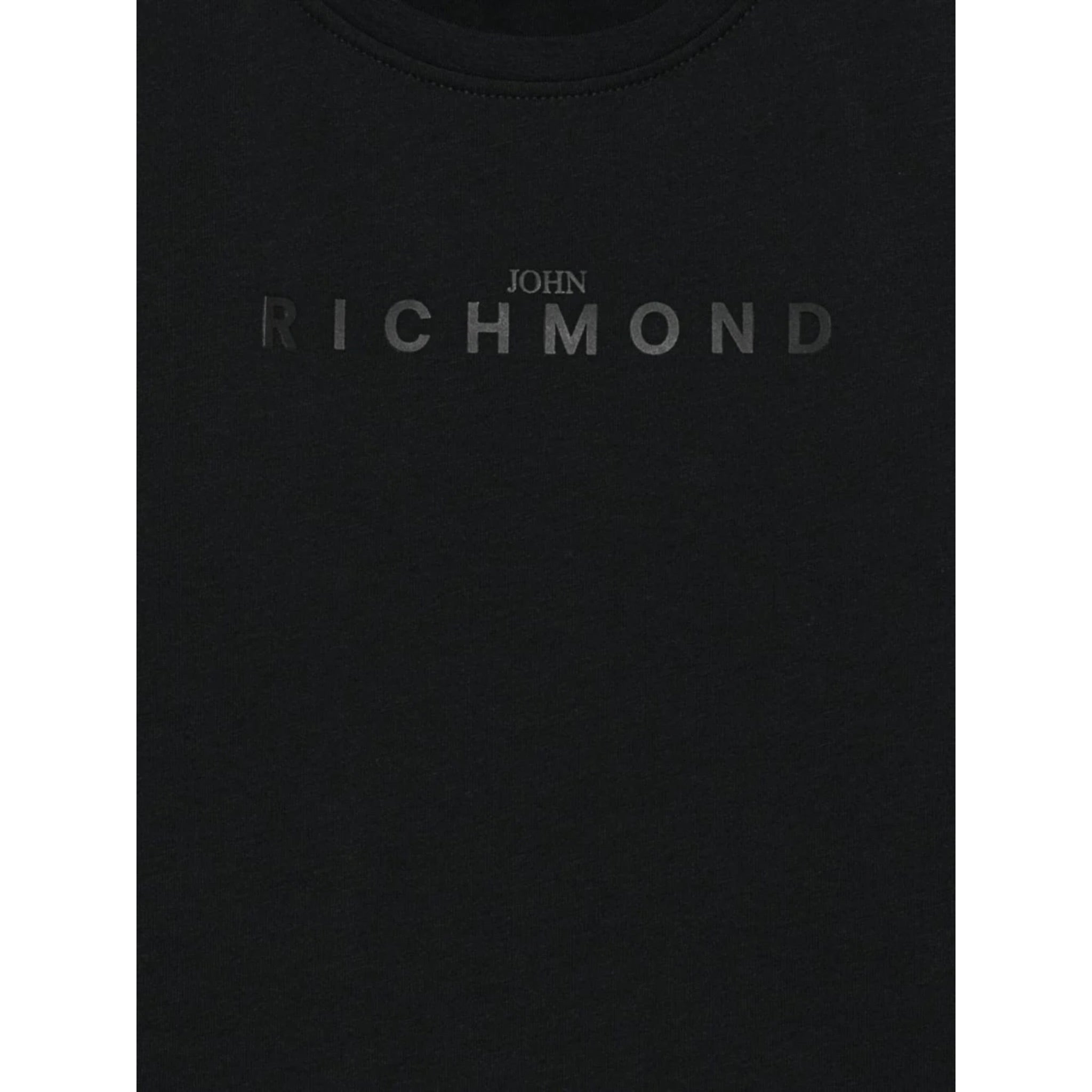 John Richmond Shirt tinta unita con Stampa Nero per Neonato RBA25016TSXXXN NERO JOHN RICHMOND 