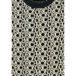 John Richmond Maglia Girocollo con Loghi Nero per Bambina RBA25042MAJ NERO JOHN RICHMOND 