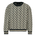 John Richmond Maglia Girocollo con Loghi Nero per Bambina RBA25042MAJ NERO JOHN RICHMOND 
