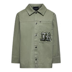 John Richmond Camicia Manica Lunga tinta unita Verde per Bambino RBA25056CA VERDE JOHN RICHMOND 