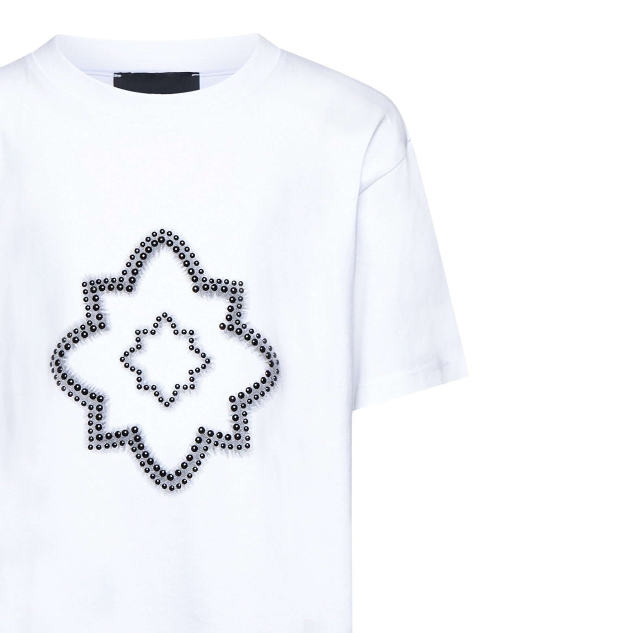 John Richmond T-Shirt tinta unita con Borchie Bianco per Bambino RBA25077TS BIANCO JOHN RICHMOND 