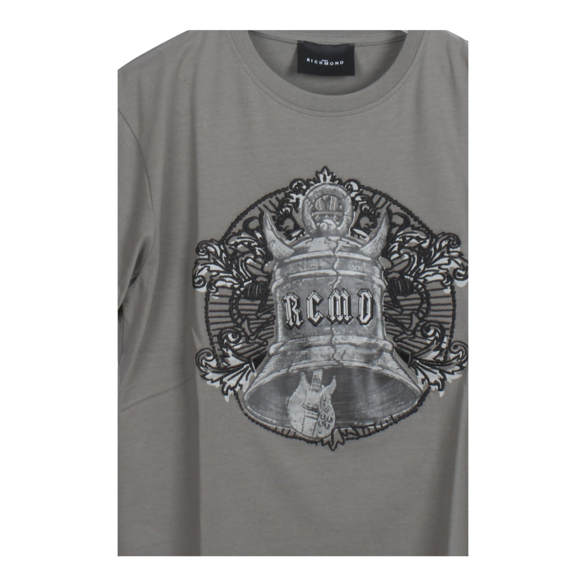 John Richmond T-Shirt tinta unita con Stampa Grigio per Bambino RBA25104TS GRIGIO JOHN RICHMOND 