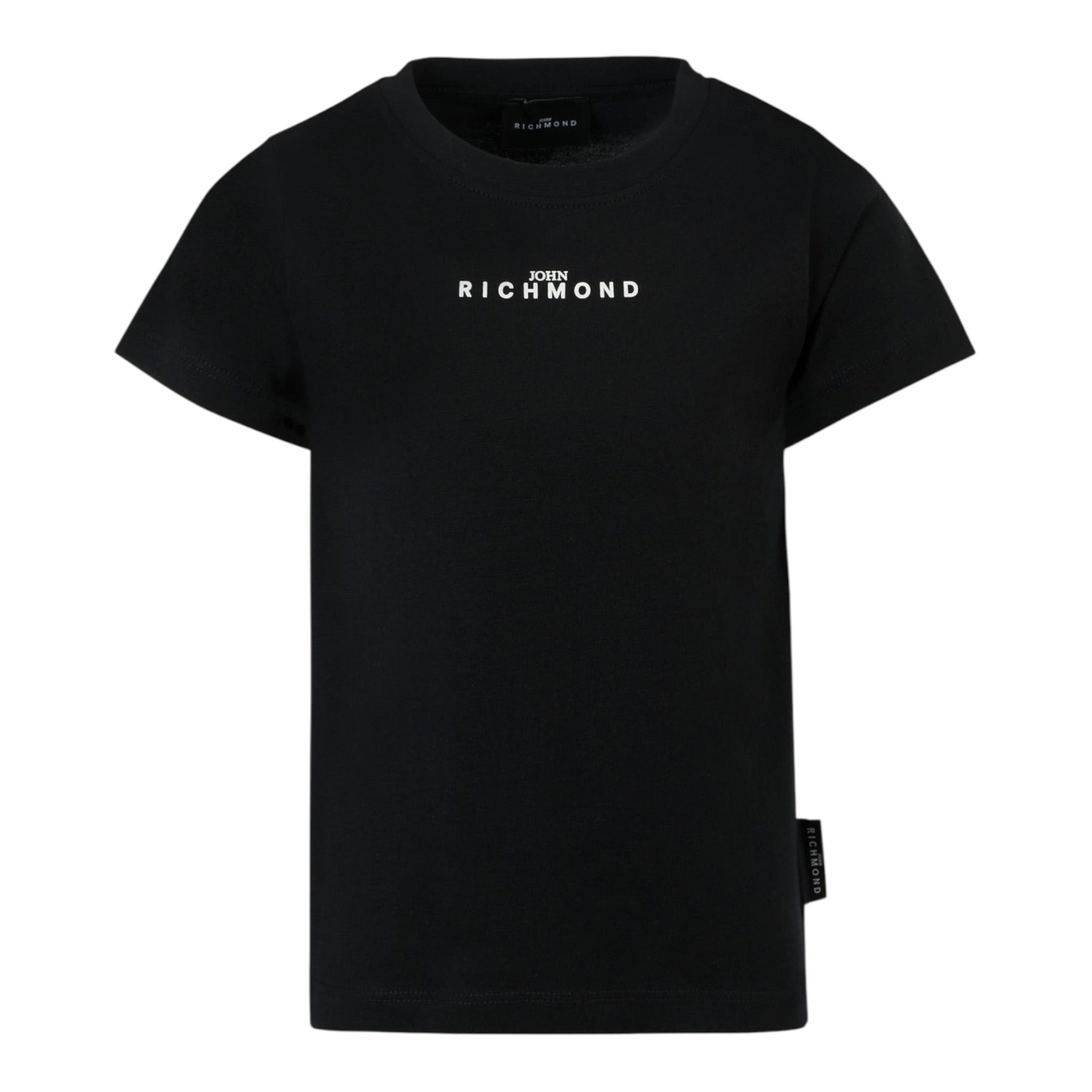 John Richmond T-Shirt tinta unita con Stampa Nero per Bambino RBA2510TSJ NERO JOHN RICHMOND 