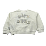 John Richmond Felpa Chiusa Girocollo tinta unita con Logo Panna per Neonato RBA25122FE PANNA JOHN RICHMOND 