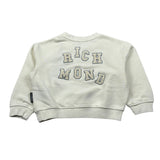 John Richmond Felpa Chiusa Girocollo tinta unita con Logo Panna per Neonato RBA25122FE PANNA JOHN RICHMOND 