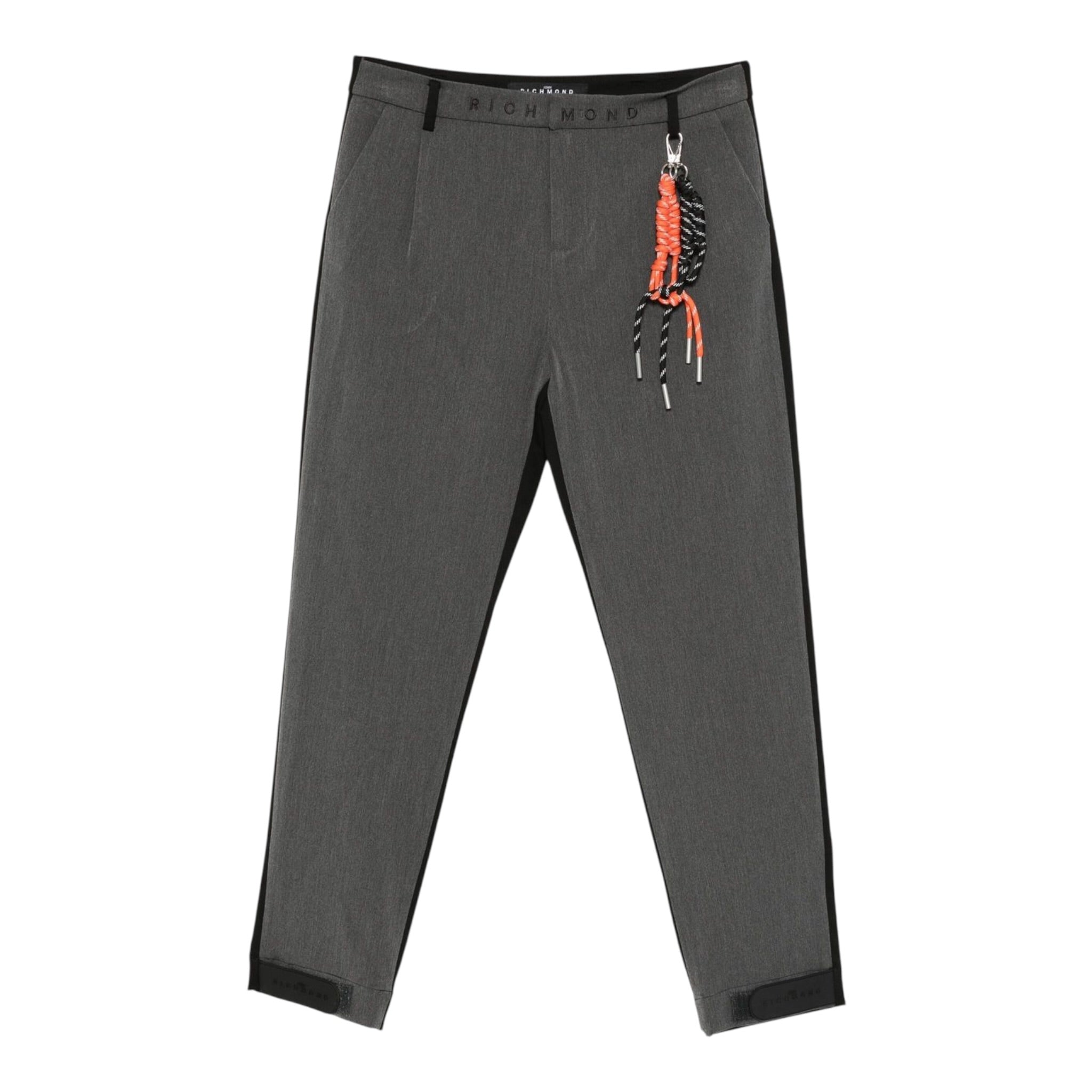 John Richmond Pantalone Bicolore con Zip Nero/Grigio per Bambino RBA25150CA NERO/GRIGIO JOHN RICHMOND 