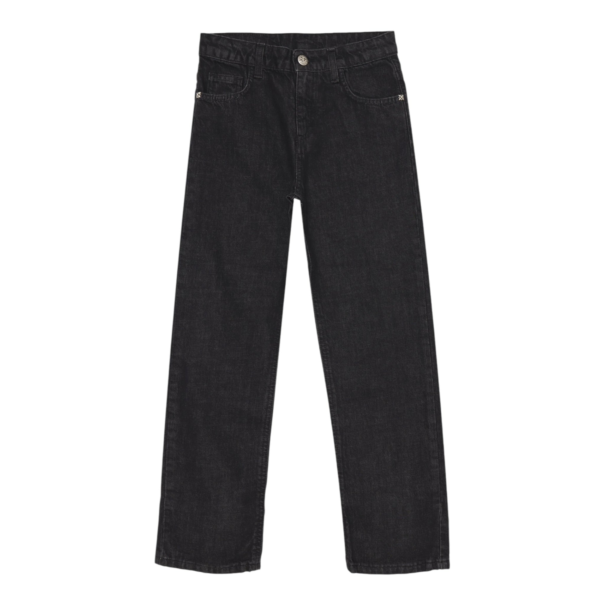 John Richmond Jeans tinta unita con Logo Nero per Bambino RBA25226JEXXX NERO JOHN RICHMOND 