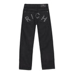 John Richmond Jeans tinta unita con Logo Nero per Bambino RBA25226JEXXX NERO JOHN RICHMOND 