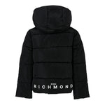 John Richmond Giubbino tinta unita con Zip E Cappuccio Nero per Neonato RBA25233PI NERO JOHN RICHMOND 