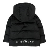 John Richmond Giubbino tinta unita con Zip E Cappuccio Nero per Bambino RBA25233PIXXXJ NERO JOHN RICHMOND 