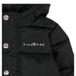 John Richmond Giubbino tinta unita con Zip E Cappuccio Nero per Bambino RBA25233PIXXXJ NERO JOHN RICHMOND 
