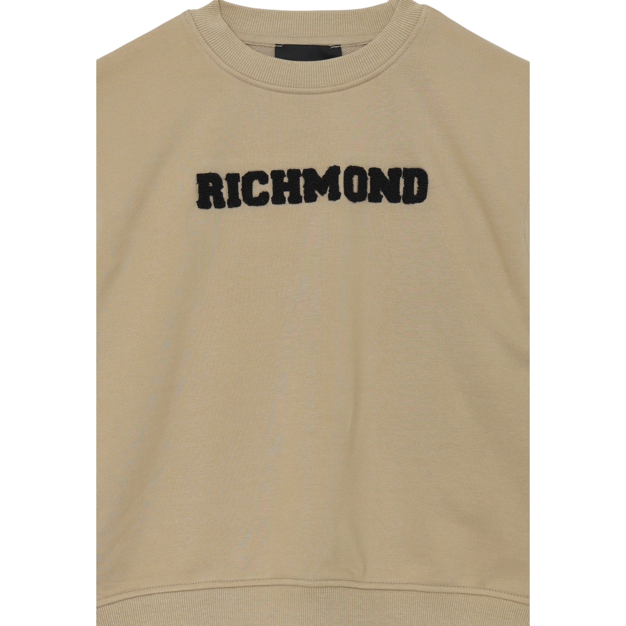 John Richmond Felpa tinta unita Girocollo con Stampa Beige per Neonato RBA25236FEN BEIGE JOHN RICHMOND 