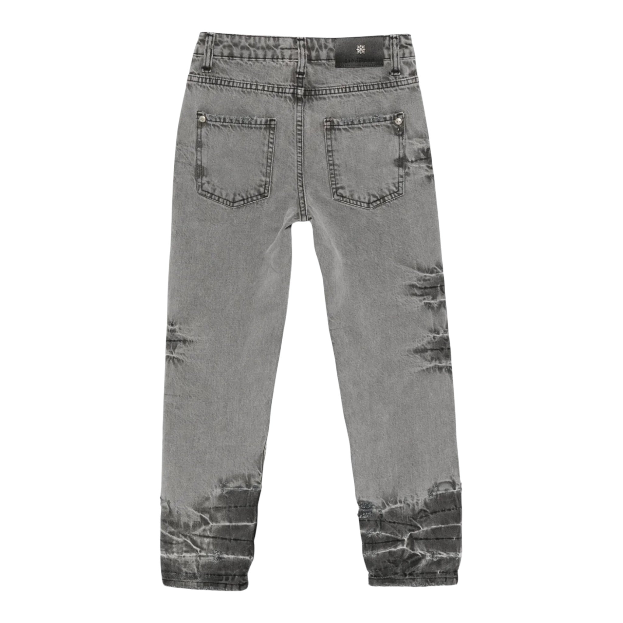 John Richmond Jeans tinta unita con Strappi Grigio per Bambino RBA25239JE GRIGIO JOHN RICHMOND 