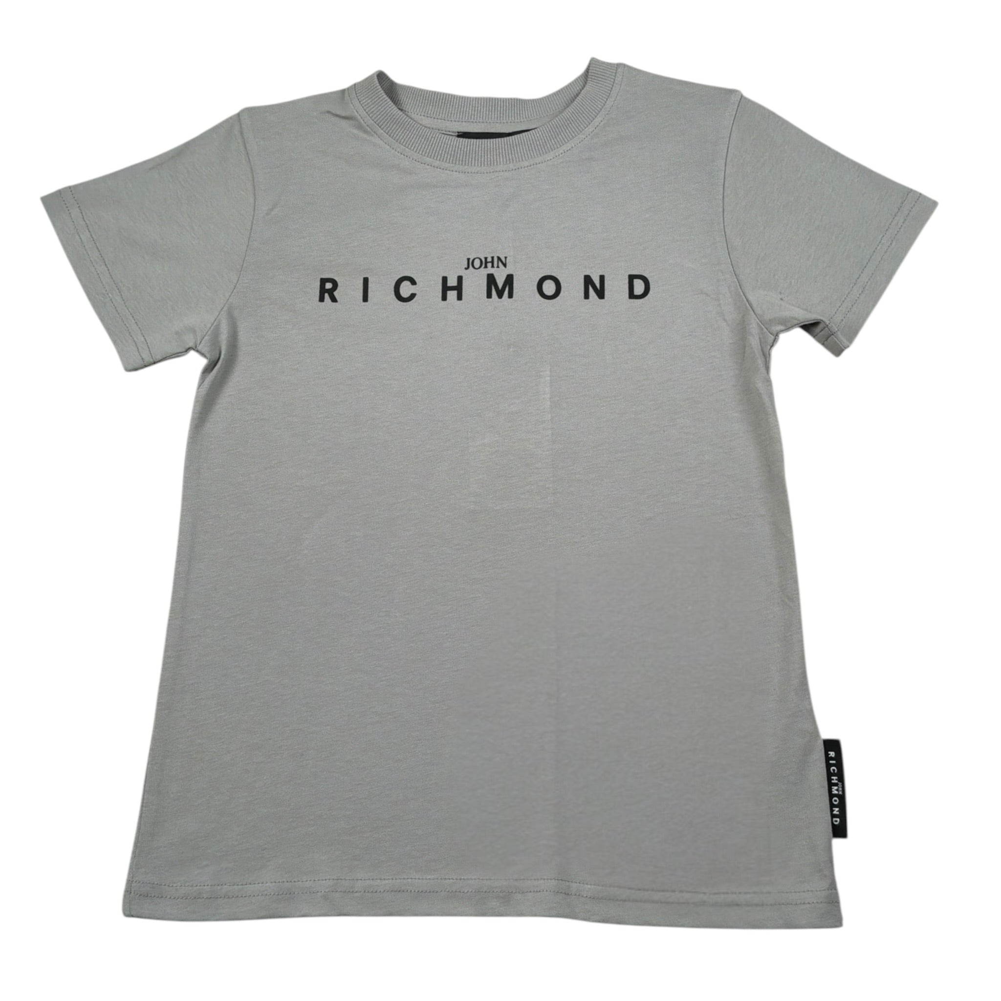 John Richmond T-Shirt tinta unita con Stampa Grigio per Bambino RBA26009TS GRIGIO JOHN RICHMOND 
