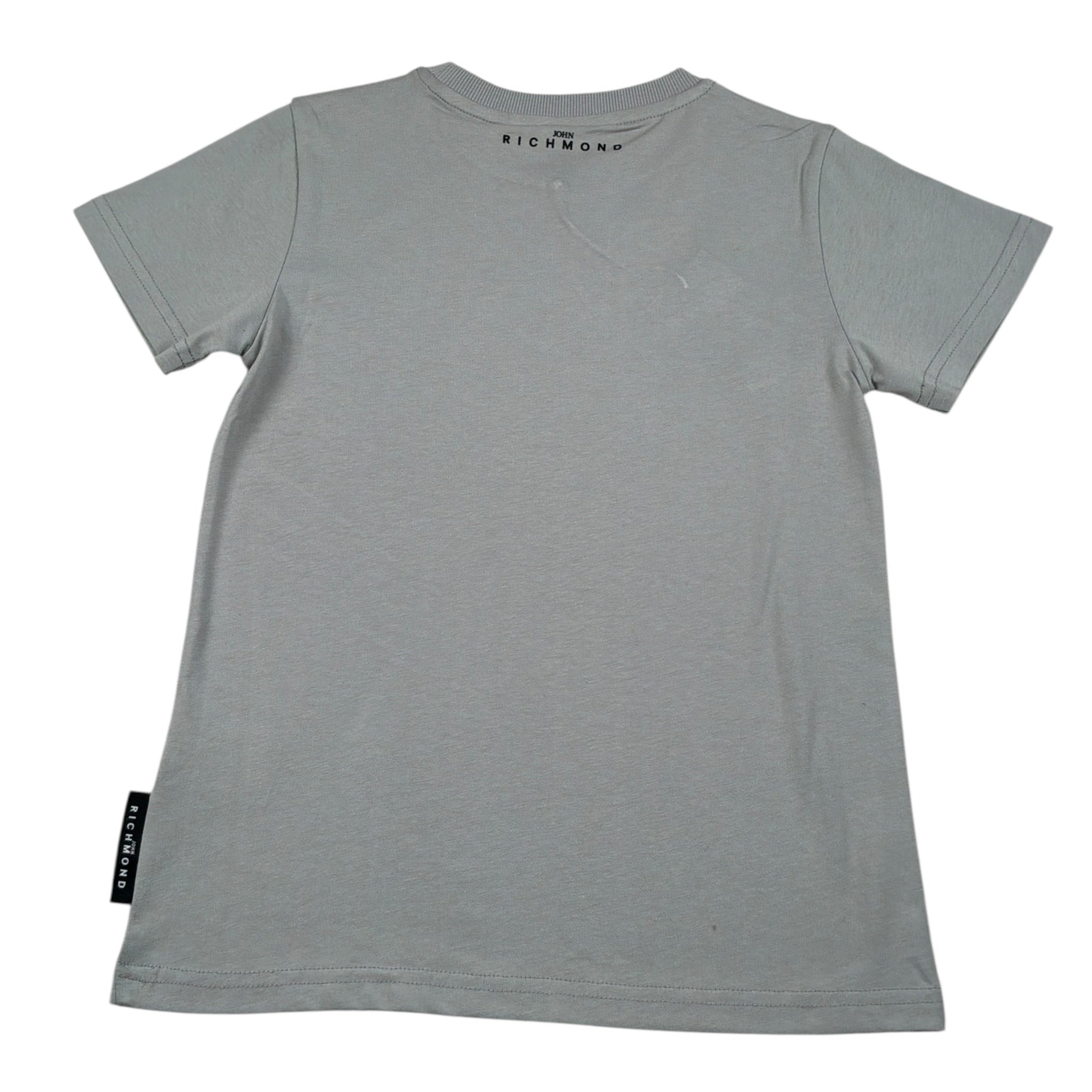 John Richmond T-Shirt tinta unita con Stampa Grigio per Bambino RBA26009TS GRIGIO JOHN RICHMOND 