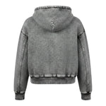 John Richmond Felpa tinta unita con Zip E Cappuccio Grigio per Bambino RBA26021FE GRIGIO JOHN RICHMOND 