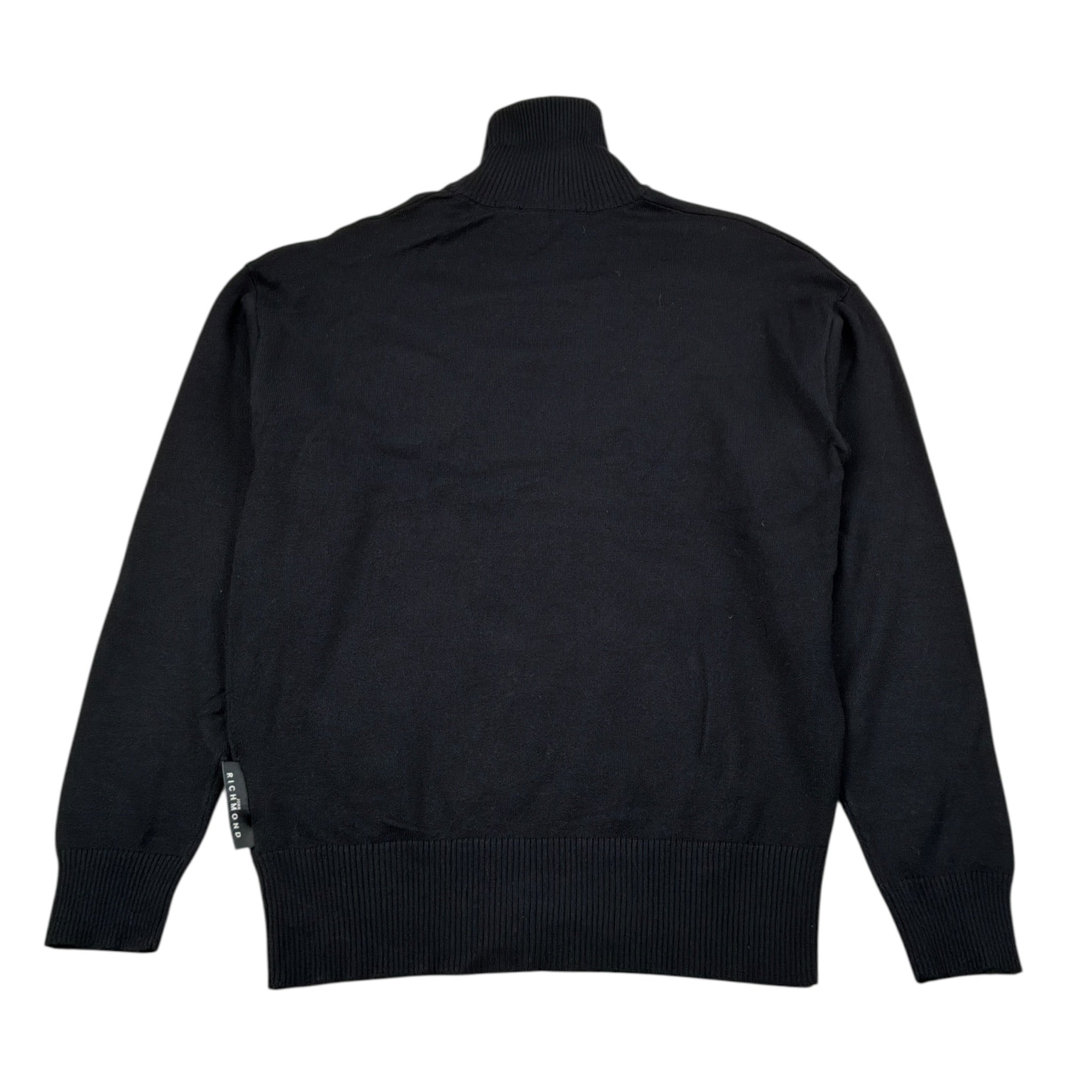 John Richmond Maglia tinta unita Collo Alto con Logo Nero per Bambino RBA26027LU NERO JOHN RICHMOND 