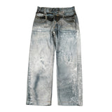 John Richmond Jeans tinta unita con Stampa Azzurro per Bambino RBA26035JE AZZURRO JOHN RICHMOND 