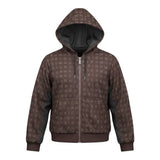 John Richmond Felpa tinta unita Logata con Zip E Cappuccio Marrone per Bambino RBA26051FE MARRONE JOHN RICHMOND 