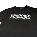 John Richmond T-Shirt tinta unita con Stampa Nero per Bambino RBA26053TS NERO JOHN RICHMOND 