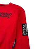 John Richmond Felpa tinta unita con Stampa Rosso per Bambino RBA26054FE ROSSO JOHN RICHMOND 