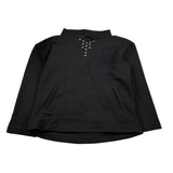 John Richmond Felpa tinta unita con Cappuccio E Borchie Nero per Bambino RBA26055FE NERO JOHN RICHMOND 