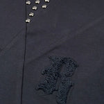 John Richmond T-Shirt tinta unita con Borchie Nero per Bambino RBA26056TS NERO JOHN RICHMOND 