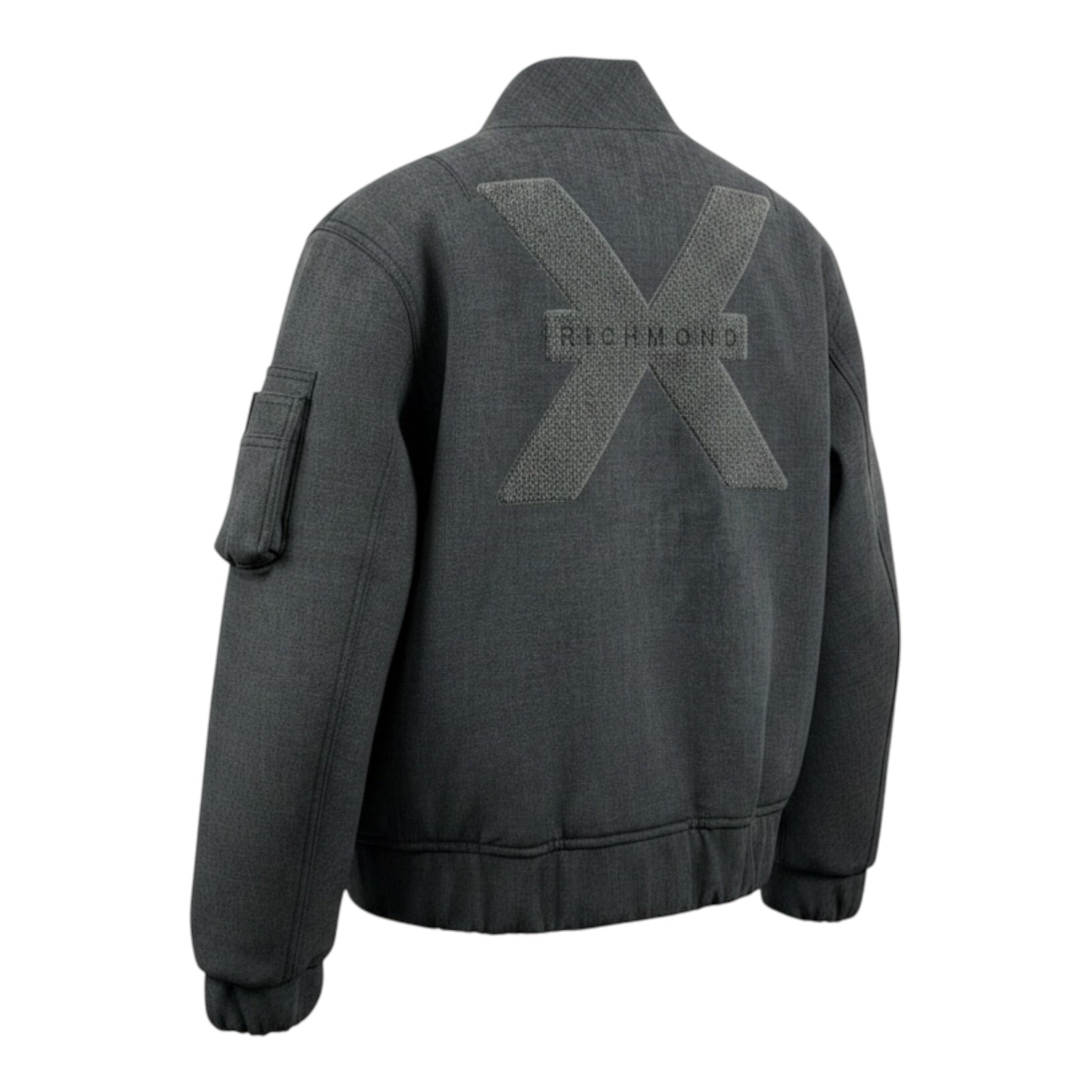 John Richmond Giubbino tinta unita con Zip Grigio per Bambino RBA26057GB GRIGIO JOHN RICHMOND 