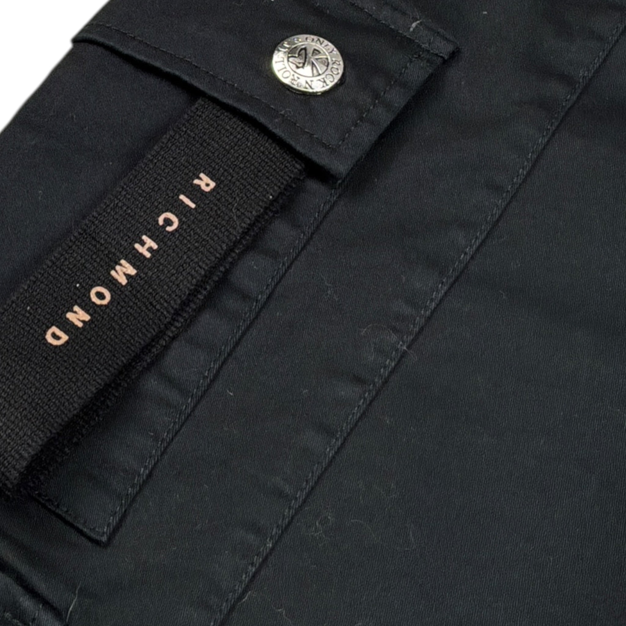 John Richmond Pantalone tinta unita con Elastico In Vita Nero per Bambino RBA26062PA NERO JOHN RICHMOND 